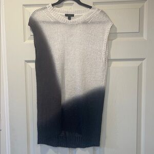 J. Crew Ombre Sleeveless Sweater - Black and White